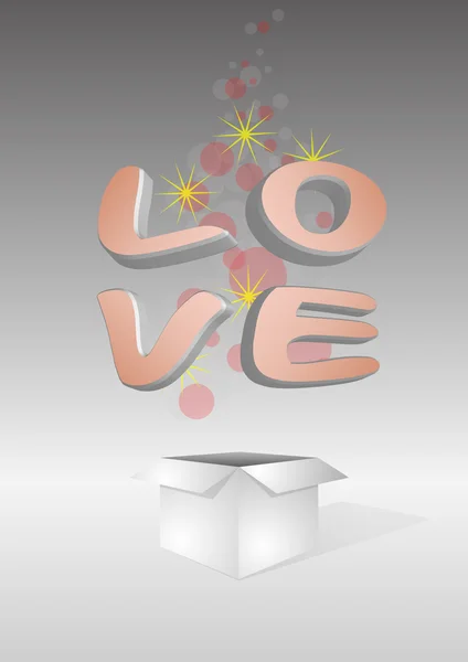 Love box — Stock Vector