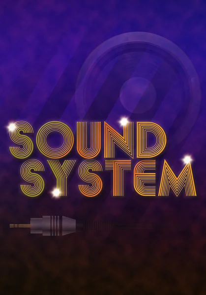 Звуковая система — стоковое фото