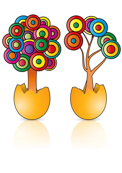 Oeuf d'arbre — Image vectorielle