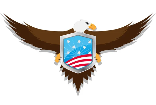 Usa eagle shield — Stock Vector