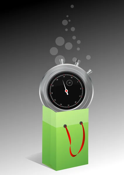 Sac chronomètre — Image vectorielle
