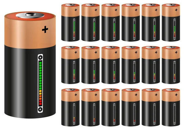 Régler le niveau de batterie — Image vectorielle