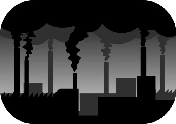 Föroreningar industri — Stock vektor