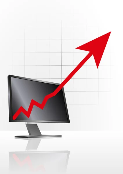 Monitor gráfico —  Vetores de Stock