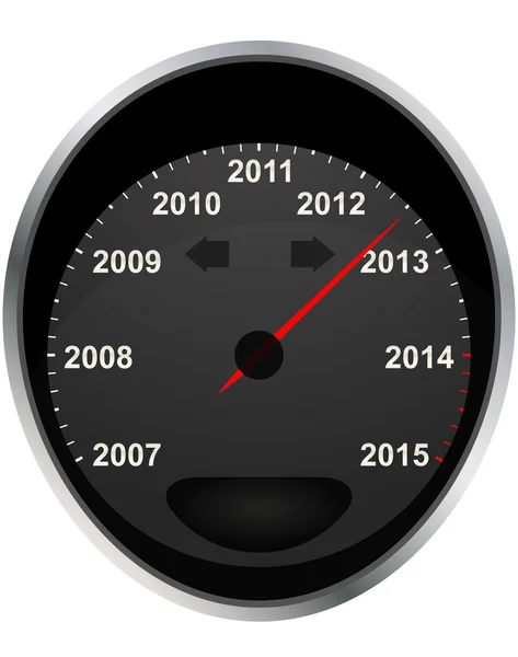Kilometerzähler 2012 — Stockvektor