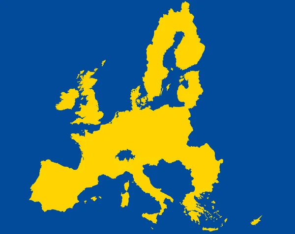 中欧和东欧地图 2012 — 图库矢量图片