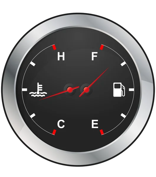 Combustível e temperatura — Vetor de Stock