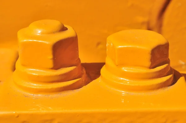 Yellow bolts — Stock Photo, Image