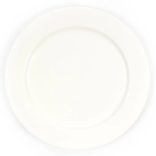 Piatto bianco vuoto — Foto Stock