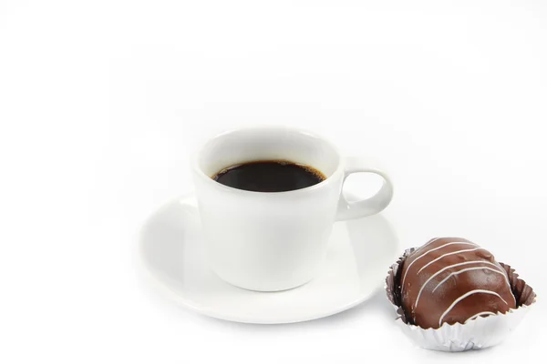 Siyah kahve fincanı — Stok fotoğraf