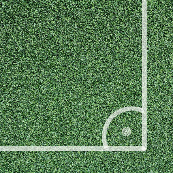 Campo de futebol de canto — Fotografia de Stock