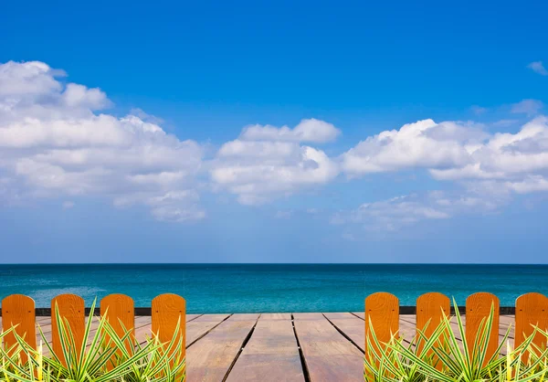 Terrass mot havet — Stockfoto
