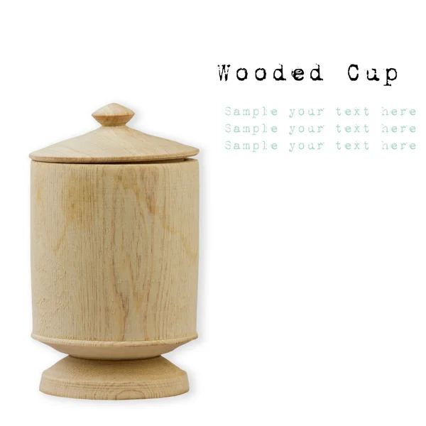 Tazza di legno — Foto Stock