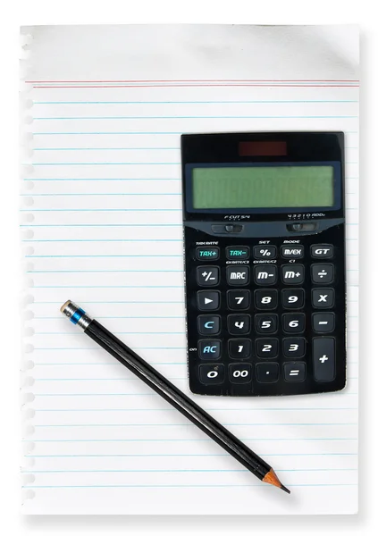 White paper with pencil — Stock Photo, Image