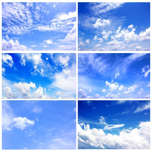 Conjunto de céu azul — Fotografia de Stock