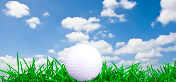 Bílý golfový míček — Stock fotografie