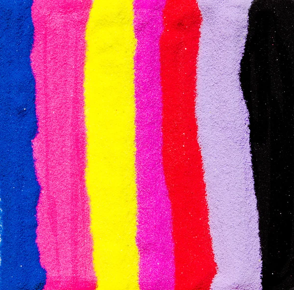 Areia multicolor — Fotografia de Stock