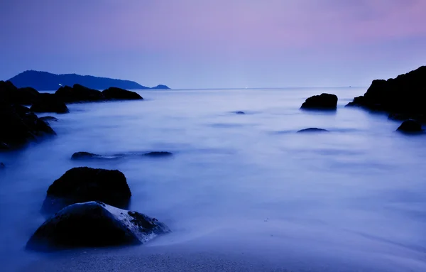 海の波の長時間露光 — ストック写真