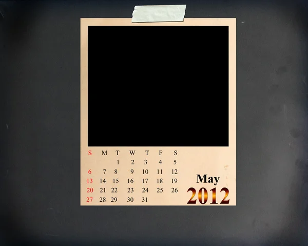 Calendario 2012 maggio — Foto Stock