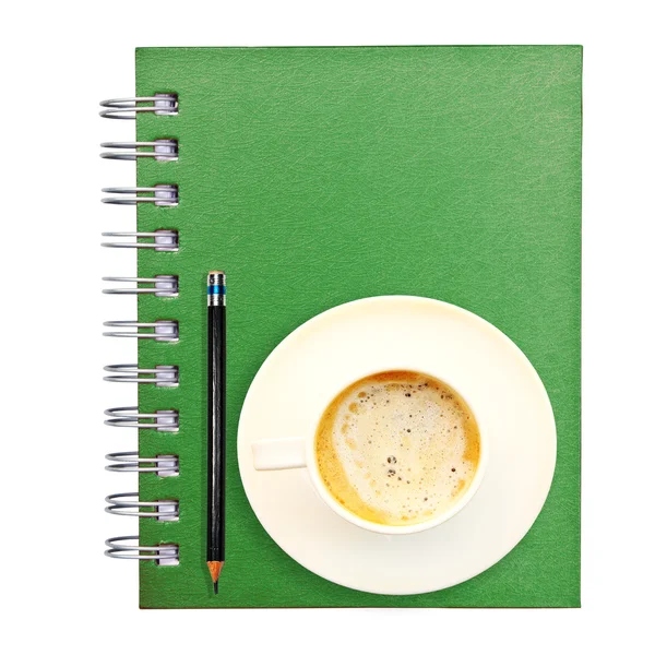 Cuaderno verde —  Fotos de Stock