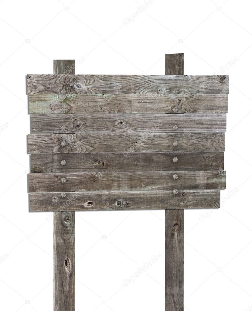 Wood sign board