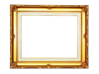 Gold wood frame clipart