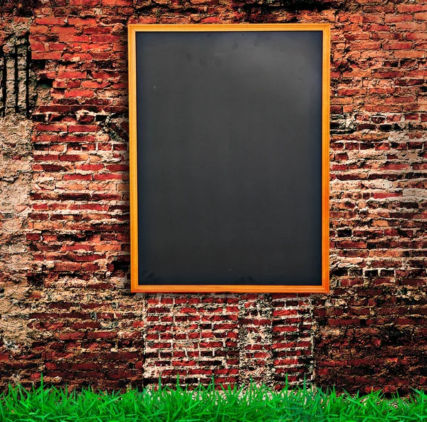 Chalkboard na parede — Fotografia de Stock