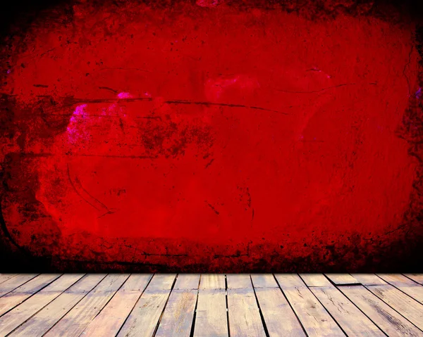 Grunge červený pokoj — Stock fotografie