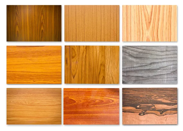 Set di texture in legno Foto Stock Royalty Free