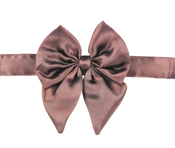 Brown fabric bow — Stock Photo, Image