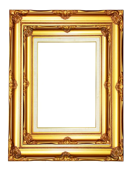 黄金木相框 — 图库照片