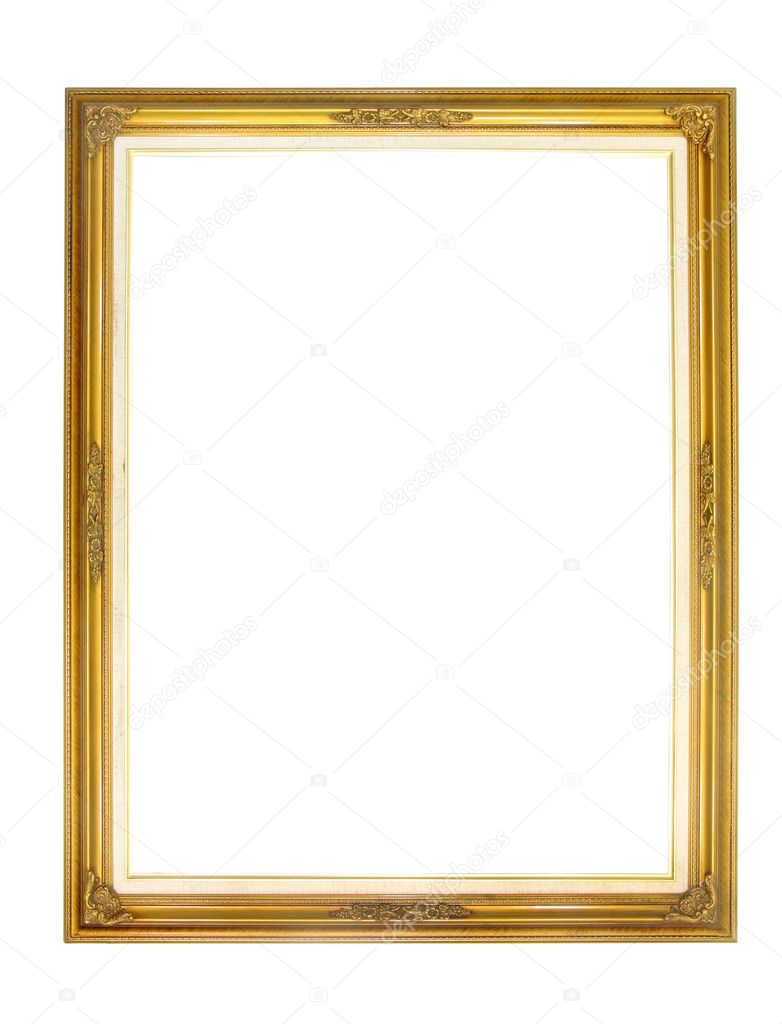 Gold wood frame