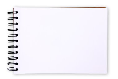 Blank paper tablet clipart