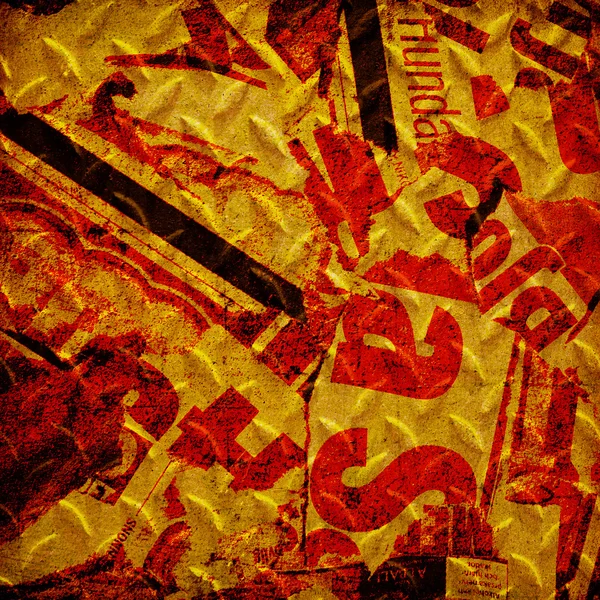 Grunge rode muur — Stockfoto