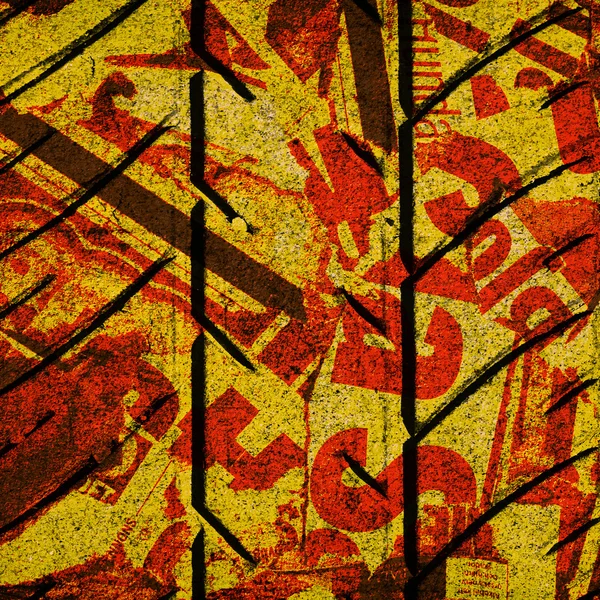 Grunge parede vermelha — Fotografia de Stock