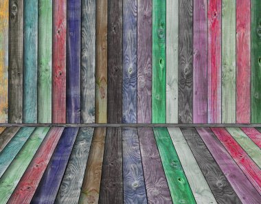 Multicolor wood room clipart