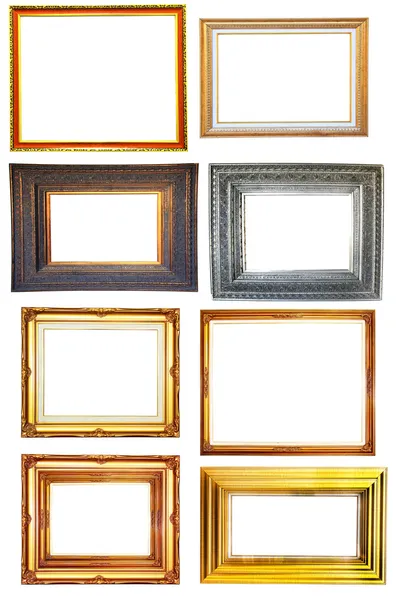 Conjunto de marco de madera de foto vintage — Foto de Stock