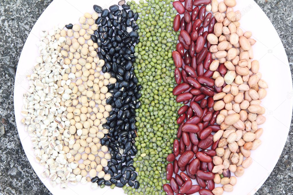 Varieties of beans on Dish