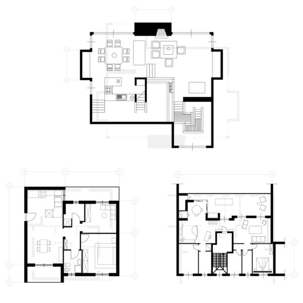 Комплект чертежей первого этажа
