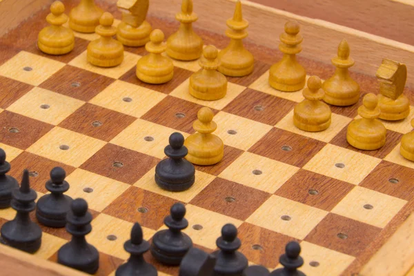 Board game chess pieces — Stock Photo, Image