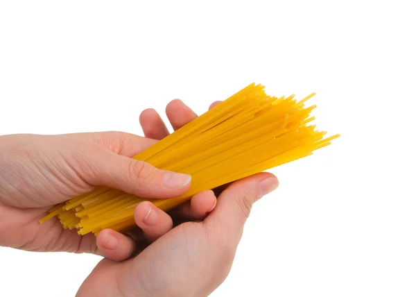 stock image A bunch of pasta fan on a white background