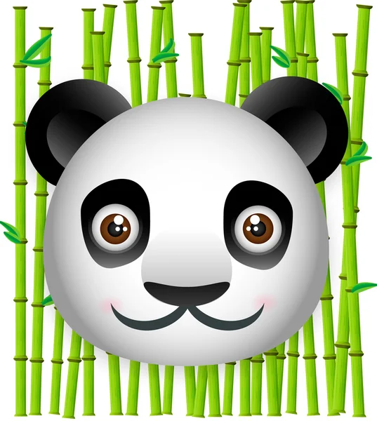 Háttér bambusz panda — Stock Vector