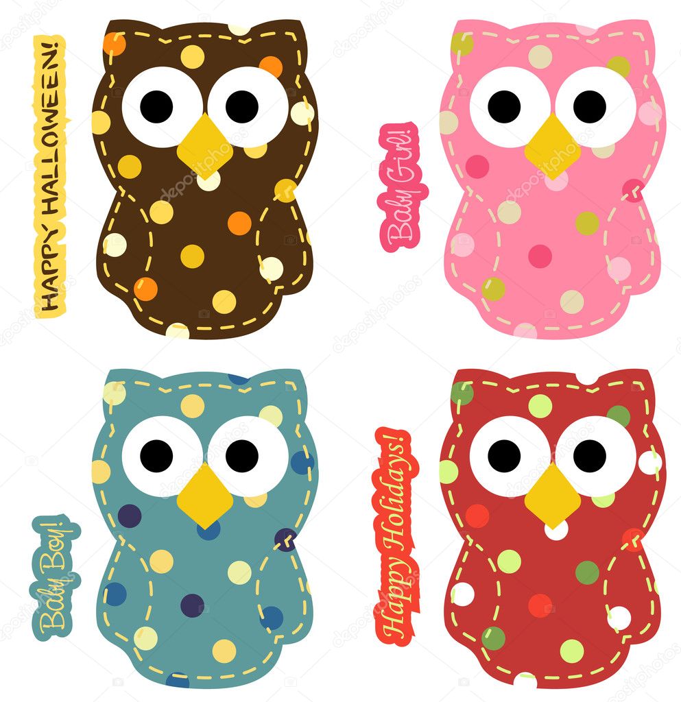 Owl Set for Occasions