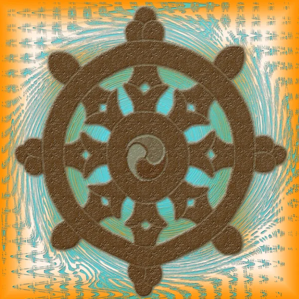 Wheel of Dharma — Stock Photo, Image