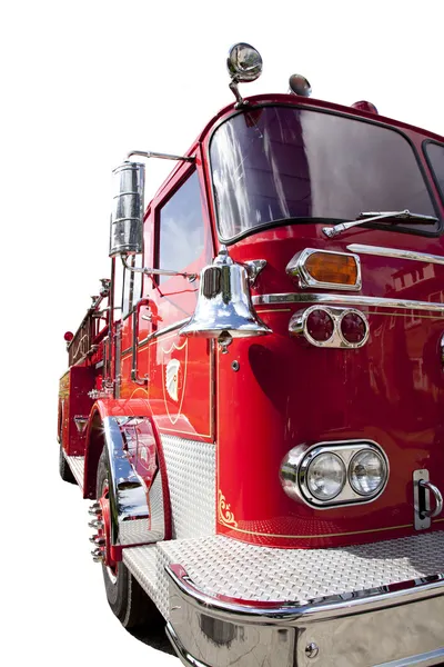 앞면의 흰색 절연 트럭 화재 — 스톡 사진
