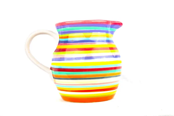 Colorful vase isolated on white background — Stock Photo, Image