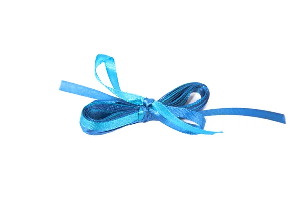 Blue bow isolated on white background — Stock Photo, Image