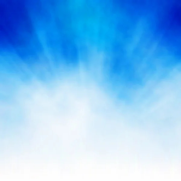 Witte uitbarsting op blauw — Stockvector