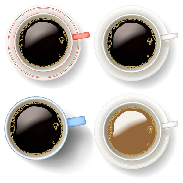 Kaffekoppar — Stock vektor