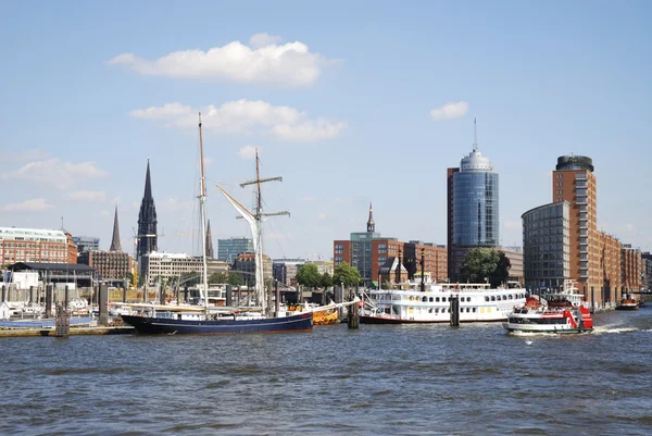 Hamburg városképe — Stock Fotó